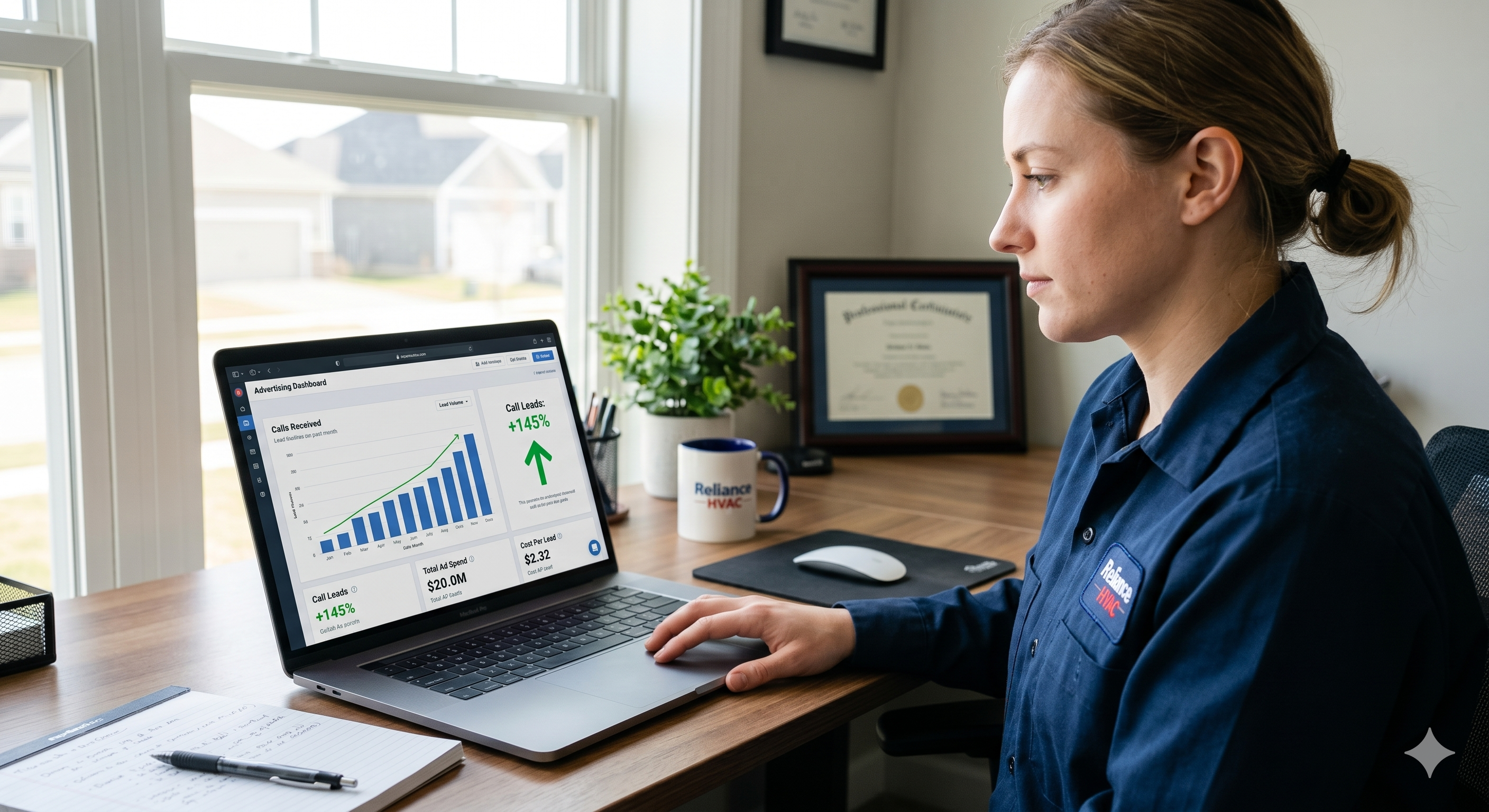 HVAC Google Ads Houston landing page strategy for high intent service calls